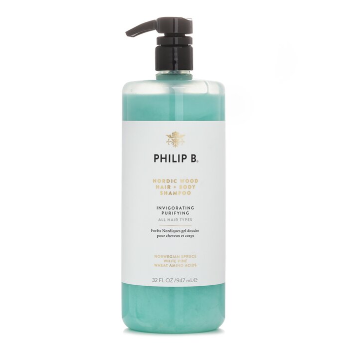 Philip B Nordic Wood Hair + Body Shampoo(Invigorating Purifying) 947ml