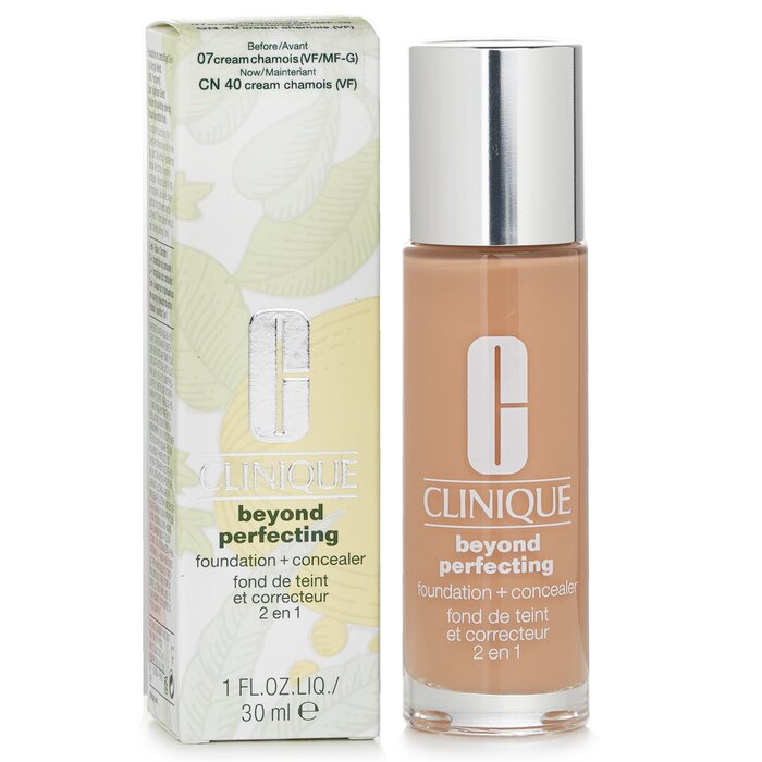 Clinique Beyond Perfecting Foundation&Concealer-#07 Cream Chamois 30ml