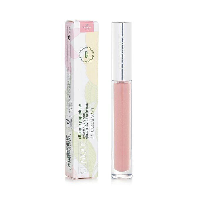 Clinique Pop Plush Creamy Lip Gloss - # 06 Bubblegum Pop V68K-06 3.4ml