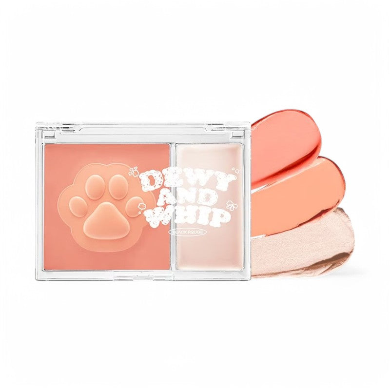 BLACK ROUGE Dewy Whip Cheek And Beam 3 Colors DW03 Tangerine