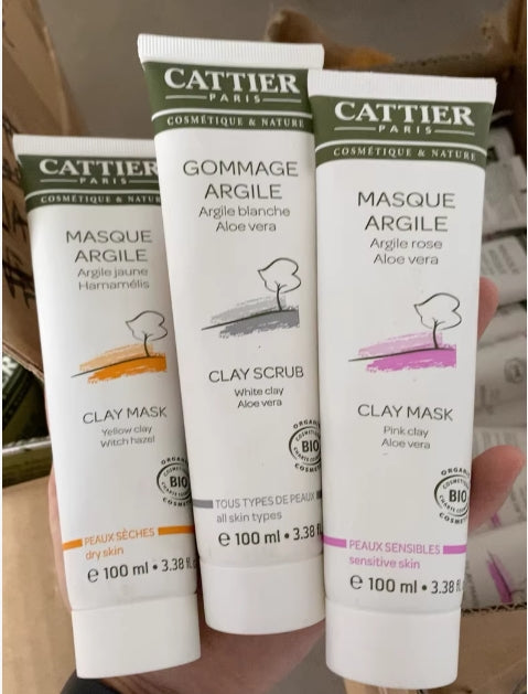 Cattier masque argile clay mask 100ml