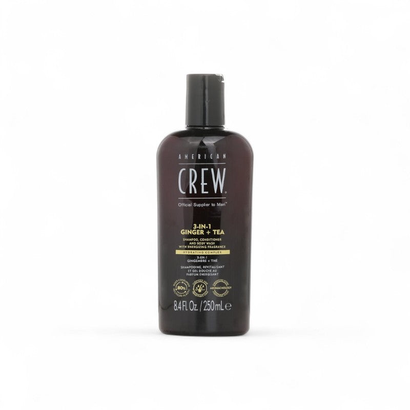 American Crew 3-in-1 Ginger+Tea Shampoo Conditioner And Body Wash 003398 250ml