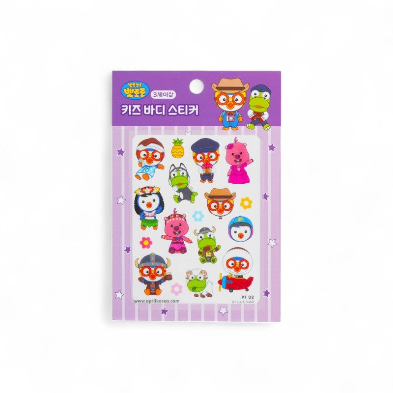 April Korea Pororo Body Sticker-#PT02 042227 1pc