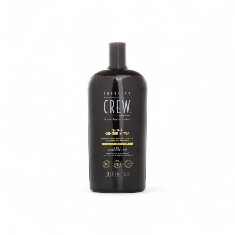 American Crew 3-in-1 Ginger+Tea Shampoo Conditioner And Body Wash 003305 1000ml