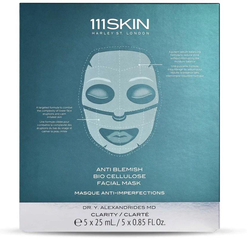 111Skin Anti Blemish Bio Cellulose Facial Mask 5 x 25ml