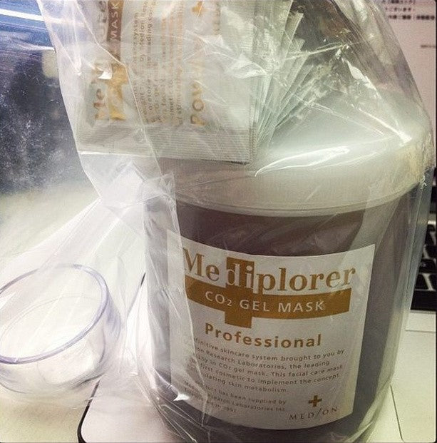 Japan Mediplorer AA * CO2 gel Face mask Salon Pro 30 times Jar