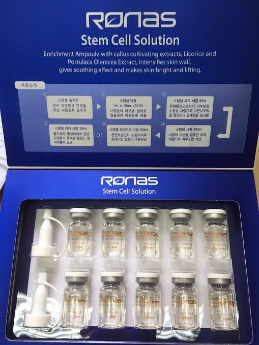 New Korea Ronas Stem Cell Solution Essence 5ml x 10 Bottles Free Shipping