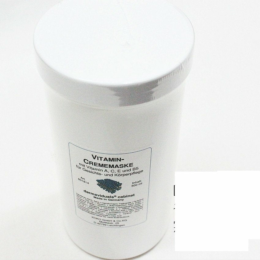 dermaviduals Vitamin Cream Mask 500ml (Salon Size)