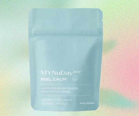 NU SKIN My NuDay 360 Feel Calm Stress Dietary Supplement 90 Caps Refill
