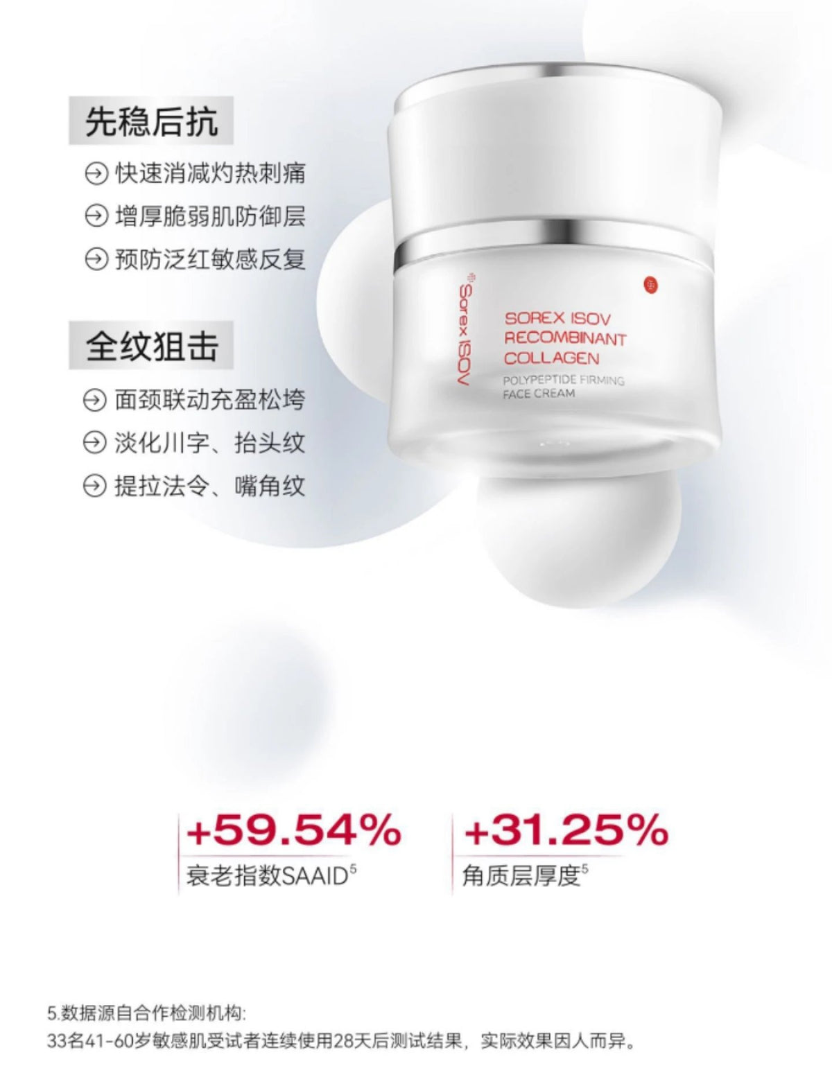 Isov Recombinant Collagen Polypeptide Firming Face Cream 50g
