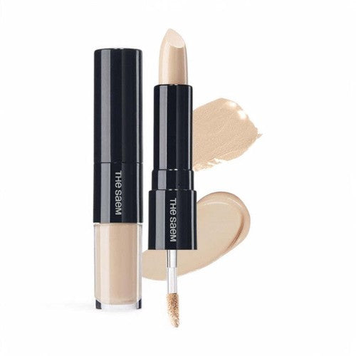 The Saem Cover Perfection Ideal Concealer Duo 3 Colors #01 Clear Beige