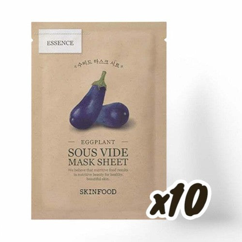 SKINFOOD Sous Vide Mask Set-10 Types Eggplant 22g x 10 pcs