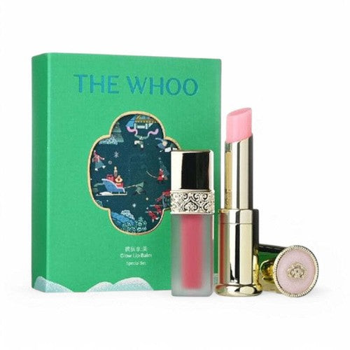 THE WHOO Gongjinhyang Mi Glow Lip Balm Pink Special Set 2024 Holiday 2pcs