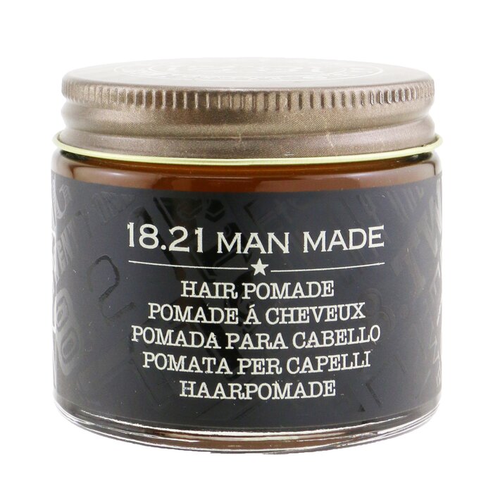 18.21 Man Made Pomade - # Sweet Tobacco (Shiny Finish / Medium Hold) PMD2 56.7g/2oz