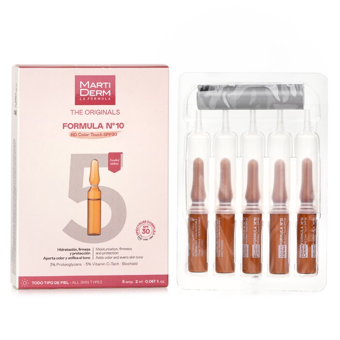 Martiderm
The Originals Formula Nº10 Hd Color Touch Ampoules Spf 30