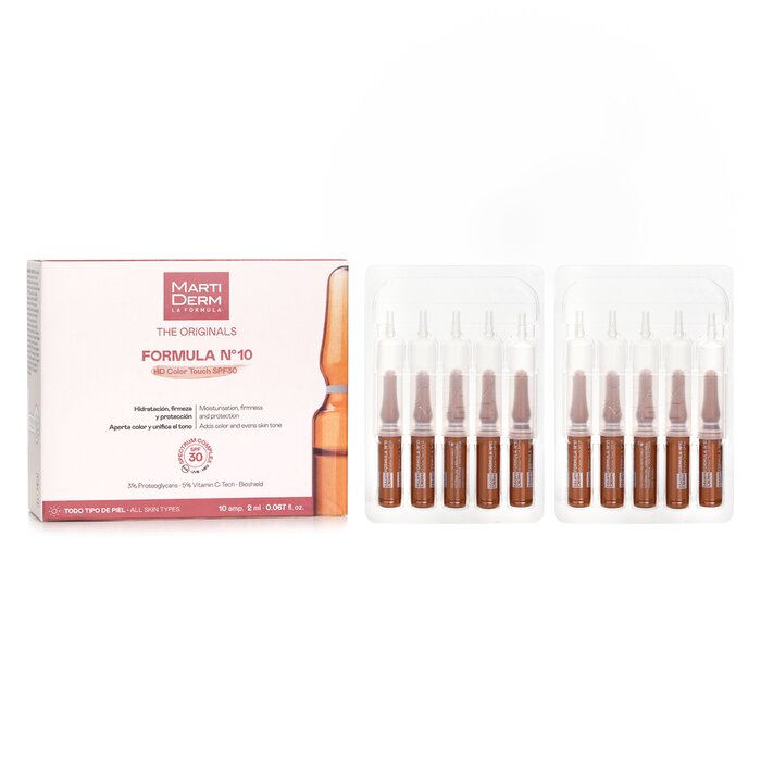 Martiderm
The Originals Formula Nº10 Hd Color Touch Ampoules Spf 30
