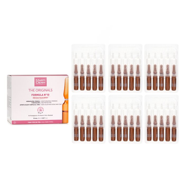 Martiderm
The Originals Formula Nº10 Hd Color Touch Ampoules Spf 30