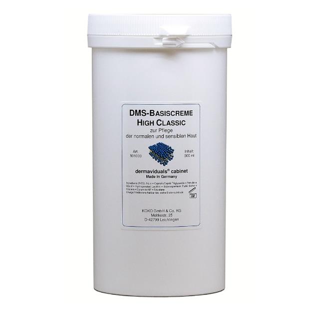 Dermaviduals DMS Base Cream High Classic (Basiscreme High Classic) Salon Size 500ml
