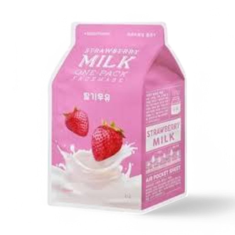A'PIEU Milk One Pack 1pc (7 Flavors) Strawberry