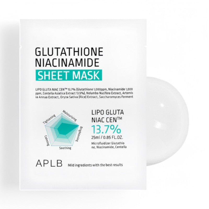 APLB Glutathione Niacinamide Sheet Mask 25ml