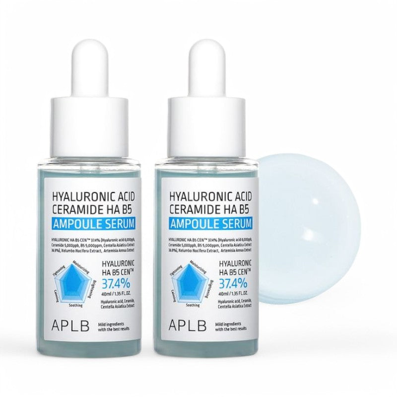 APLB Hyaluronic Acid Ceramide HA B5 Ampoule Serum Set 2 pcs