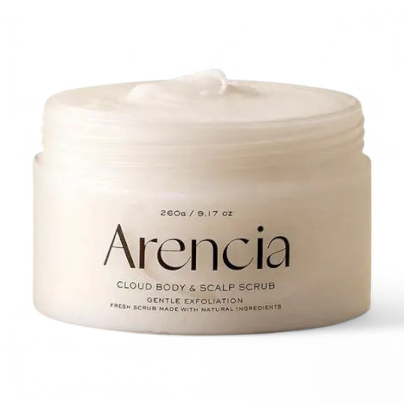 Arencia Cloud Body & Scalp Scrub - 5 Types White Tea & Neroli 260g