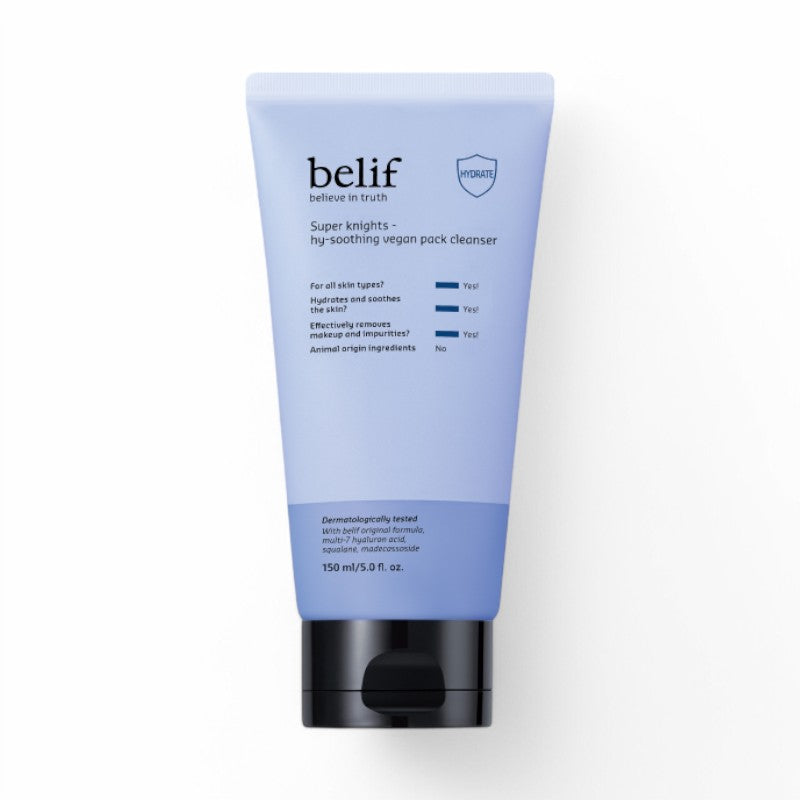 Belif Super Knights Hy-Soothing Vegan Pack Cleanser 150ml