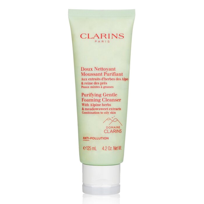 Clarins Purifying Gentle Foaming Cleanser with Alpine Herbs & Meadowsweet Extracts - Combination to Oily Skin 125ml/4.2oz (Parallel Import)