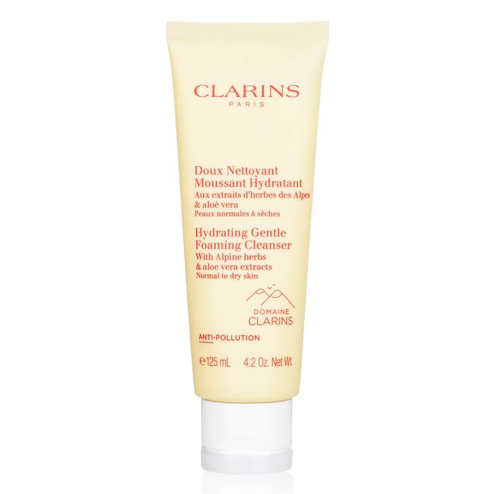 Clarins Hydrating Gentle Foaming Cleanser with Alpine Herbs & Aloe Vera Extracts - Normal to Dry Skin 125ml/4.2oz (Parallel Import)