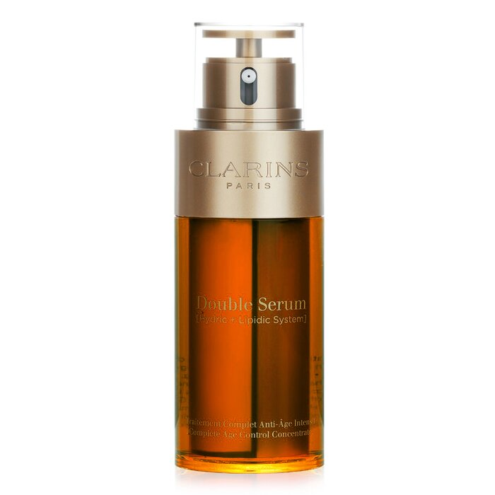 Clarins Double Serum (Hydric + Lipidic System) Complete Age Control Concentrate (Deluxe Edition) 75ml/2.5oz (Parallel Import)