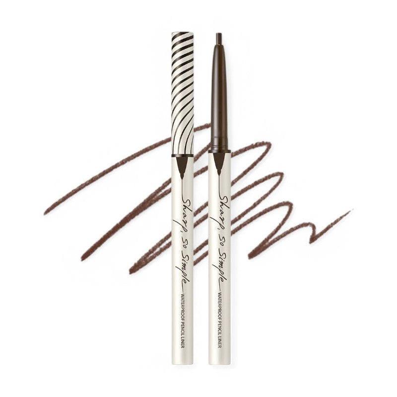 CLIO Sharp So Simple Waterproof Pencil Liner - 7 Colors #04 Dark Brown