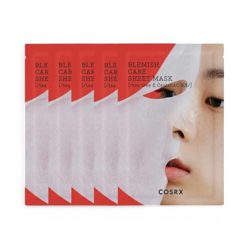 COSRX AC Collection Blemish Care Sheet Mask Bundle Set 26ml x 5 sheets