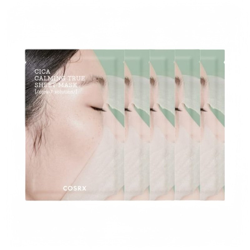COSRX Pure Fit Cica Calming True Sheet Mask Bundle Set 21ml x 5 sheets