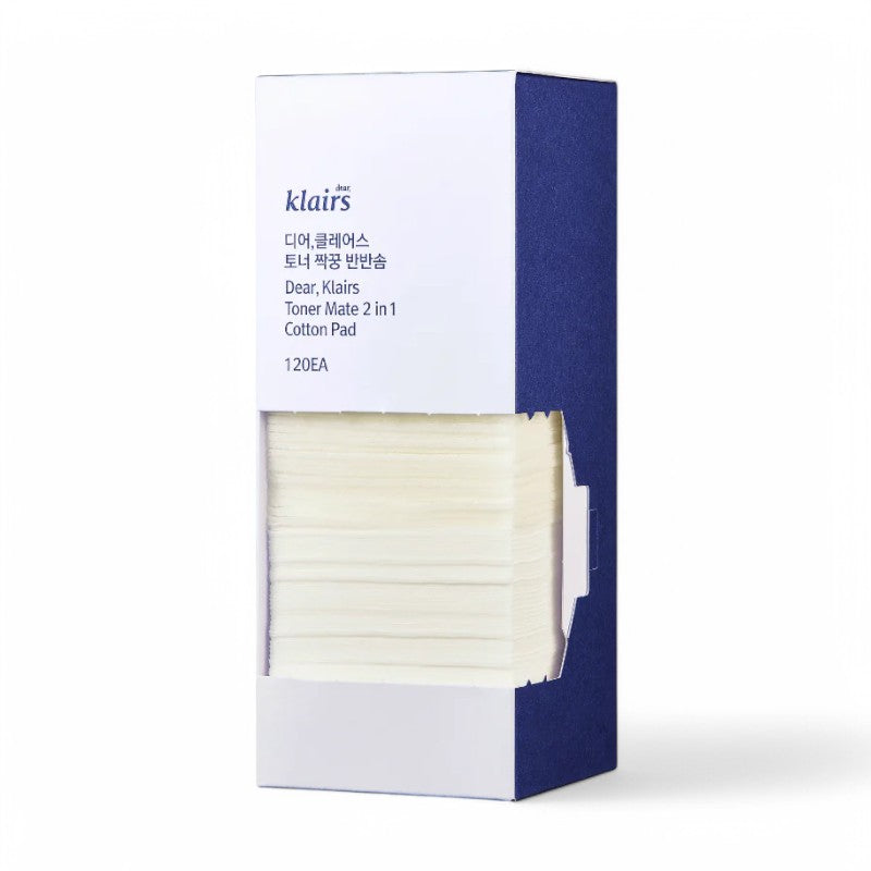 Dear, Klairs Toner Mate 2 in 1 Cotton Pad 120 pcs