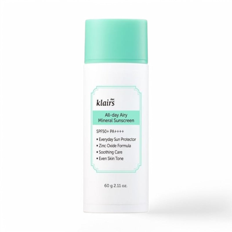 Dear, Klairs All-day Airy Mineral Sunscreen Jumbo 60g