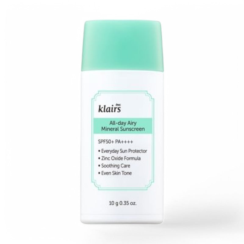 Dear, Klairs All-day Airy Mineral Sunscreen Mini 10g