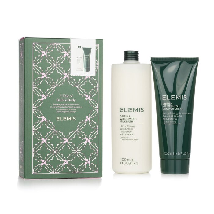 Elemis A Tale of Bath & Body Set: British Wilderness Milk Bath 400ml + British Wilderness Shower Cream 200ml 890101 2pcs