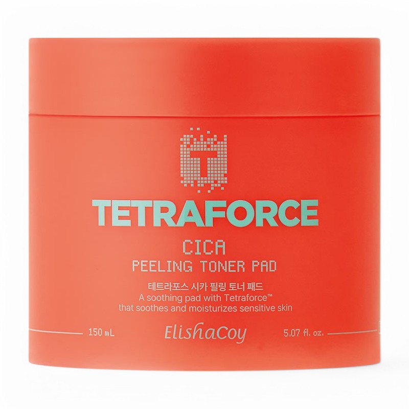 ElishaCoy Tetraforce Cica Peeling Toner Pad 60 pads