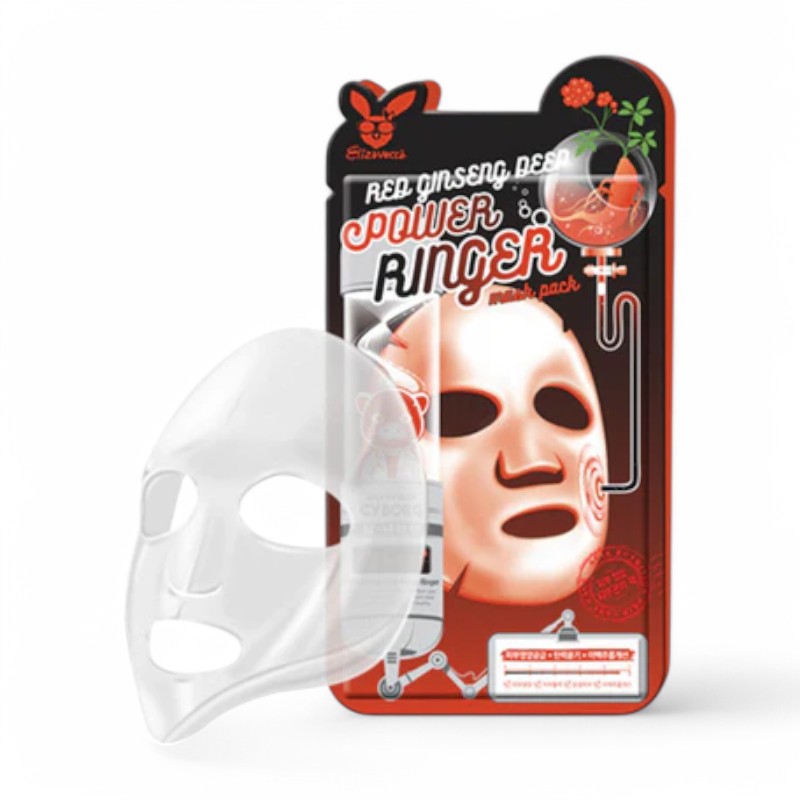 Elizavecca Deep Power Ringer Mask Pack - 11 Types Red Ginseng 1pc
