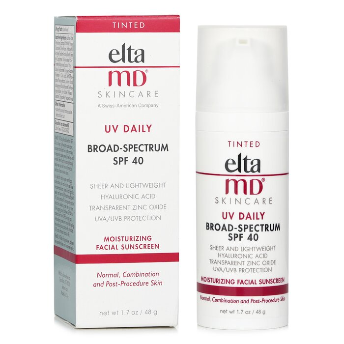 Elta MD UV Daily Moisturizing Facial Sunscreen SPF 40 - For Normal, Combination & Post-Procedure Skin - Tinted 2269 48g/1.7oz