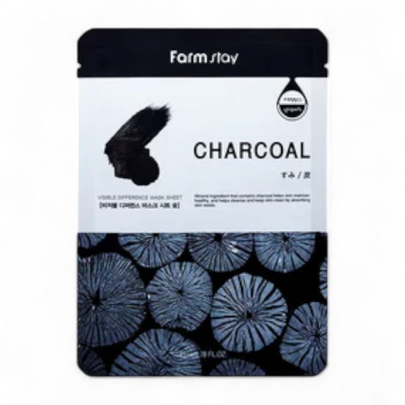 Farm Stay Visible Difference Mask Sheet - 9 Types Charcoal