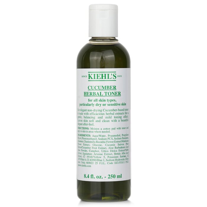Kiehl's Cucumber Herbal Alcohol-Free Toner - For Dry or Sensitive Skin Types 71169/S09181 250ml/8.4oz