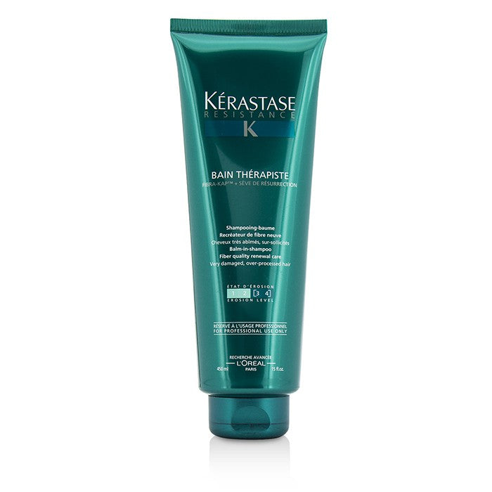 Kerastase Resistance Bain Therapiste Balm-In-Shampoo Fiber Quality Renewal Care (For Very Damaged, Over-Porcessed Hair) E1486001 450ml/15oz