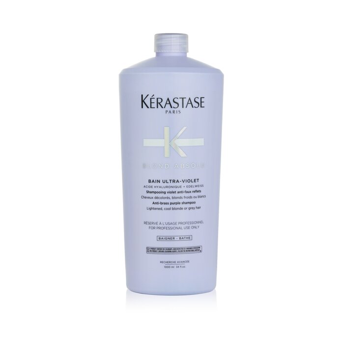 Kerastase Blond Absolu Bain Ultra-Violet Anti-Brass Purple Shampoo (Lightened, Cool Blonde or Grey Hair) E2921900 1000ml/34oz