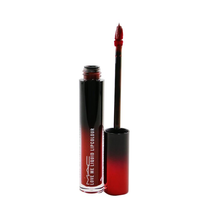 MAC Love Me Liquid Lipcolour - # 493 E For Effortless (Deep Burgundy Red) SM5T07 / 600007 3.1ml/0.1oz