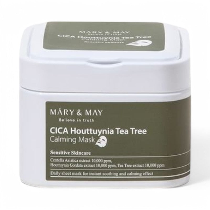 Mary&May Cica Houttuynia Tea Tree Calming Mask 30 sheets