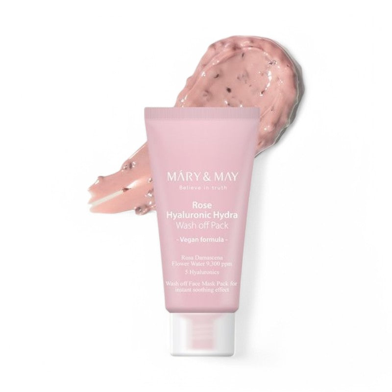 Mary&May Rose Hyaluronic Hydra Wash Off Mask Pack Mini 30g