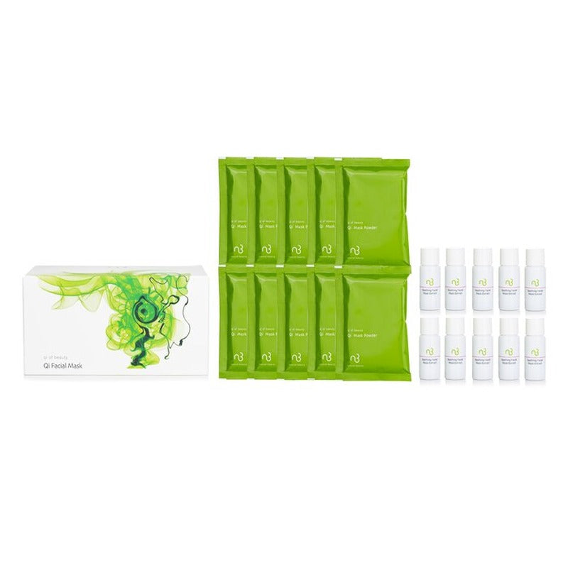 Natural Beauty Qi Of Beauty Soothing Mask Set: 10x Qi Mask Powder 40g + 10x Oxygen Facial Mask Extract 15ml 82A602-0D / 126474 10applications