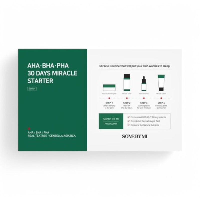SOME BY MI AHA, BHA, PHA 30 Days Miracle Starter Set 2024 Version - 4 pcs