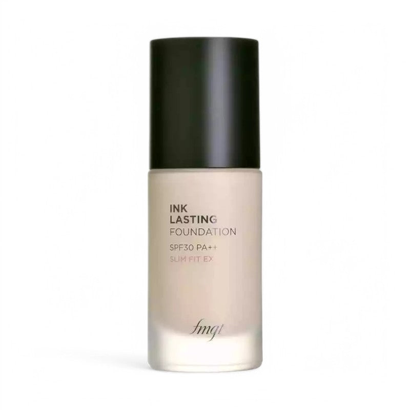 THE FACE SHOP fmgt Ink Lasting Foundation Slim Fit EX #V201 Apricot Beige (Bright Light Beige)